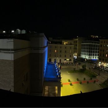 La Fata Ignorante Rooftop Restaurant & Bar - The view of the opera house from the balcony at night - Cocktail Bars Near Me - Rome, RM La Fata Ignorante Rooftop Restaurant & Bar - The view of the opera house from the balcony at night - Cocktail Bars Near Me - Rome, RM