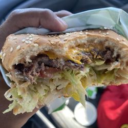 I got the cheeseburger so good forgot to take a picture of it before.