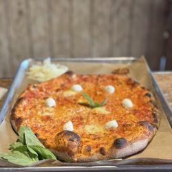 Margherita "The Queen" cooked to perfection.