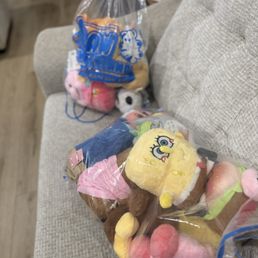 Claw machine plushies