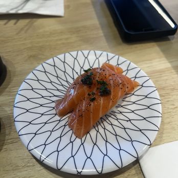 Sushi REV - truffle salmon nigiri - Sushi Bars Near Me - Irvine, California Sushi REV - truffle salmon nigiri - Sushi Bars Near Me - Irvine, California