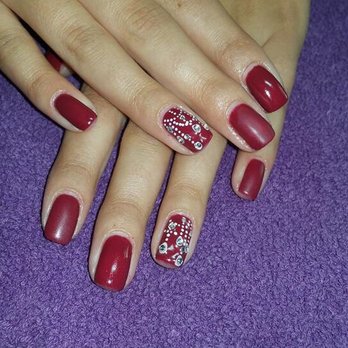 Kissy Nails - Lovely red - Nail Salons Near Me - Wichita, Kansas
