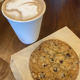 Chocolate chip cookie and mocha Chocolate chip cookie and mocha