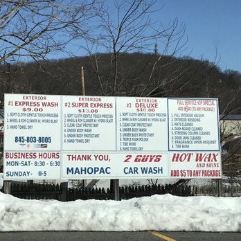 2 Guys Car Wash - Car wash options - Car Wash Near Me - Mahopac, New York 2 Guys Car Wash - Car wash options - Car Wash Near Me - Mahopac, New York