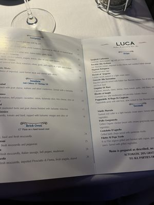 Menu photo 2 Luca Italian Restaurant Everett, WA Menu photo 2 Luca Italian Restaurant Everett, WA