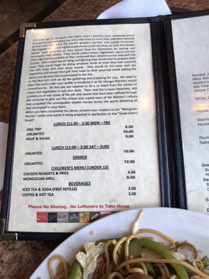 Menu photo 3 Warrior's Grill Virginia Beach, VA