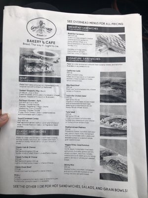 Menu photo 2 Great Harvest Bread Company Johns Creek, GA