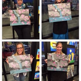 Our creations from girls night at Wine and Canvas! Our creations from girls night at Wine and Canvas!