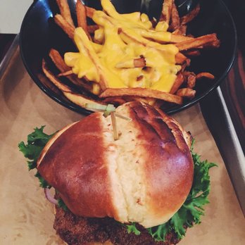 ECB - Cheese fries and the crispy chicken. - Pizza Near Me - Ridgewood, New York