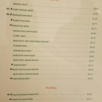 Amazing Kitchen - Dine-in menu as of 11.28.16 - Chinese Near Me - Tracy, California