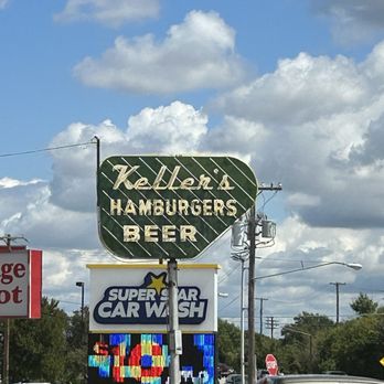 Keller's Drive-In - The classic sign - Burgers Near Me - Dallas, Texas