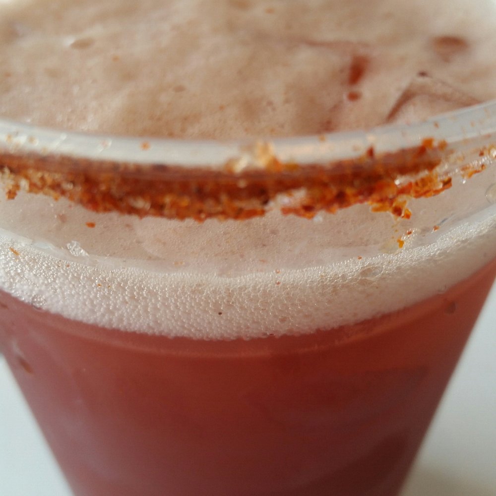 Dos Batos - Michelada made with chamoy - Tacos Near Me - Austin, Texas