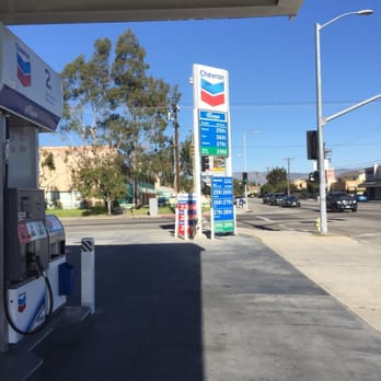 Chevron - a gas station on a sunny day - Gas Stations Near Me - North Hollywood, California