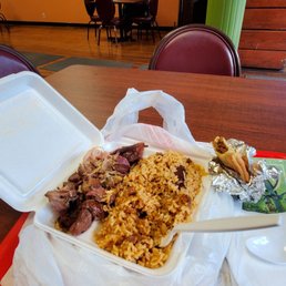 Roasted pork with rice and jam Roasted pork with rice and jam
