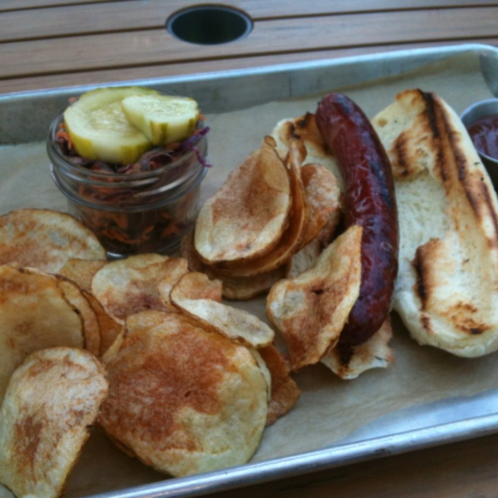 Wise Acre Eatery - Hot dog, relish mustard and ketchup, homemade chips, and coleslaw - Breakfast & Brunch Near Me - Minneapolis, Minnesota Wise Acre Eatery - Hot dog, relish mustard and ketchup, homemade chips, and coleslaw - Breakfast & Brunch Near Me - Minneapolis, Minnesota