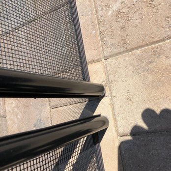 Viking Pool Fence - Some chipping of the paver. - Fences & Gates Near Me Viking Pool Fence - Some chipping of the paver. - Fences & Gates Near Me