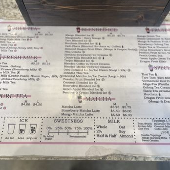 Sweet Straw - Menu - Bubble Tea Near Me - Napa, California