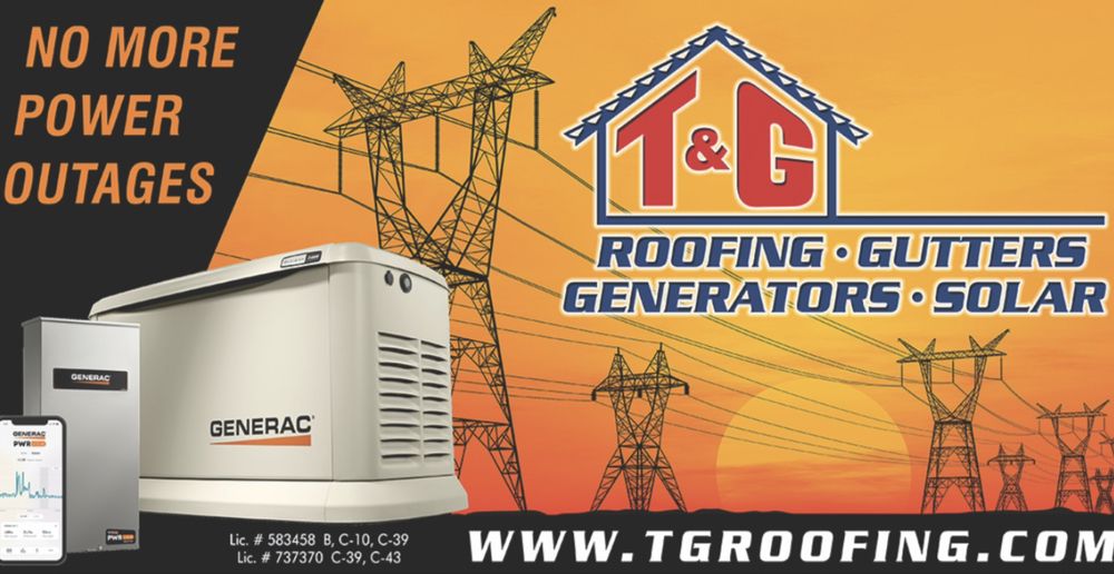 Slide of T & G Roofing and Solar Company