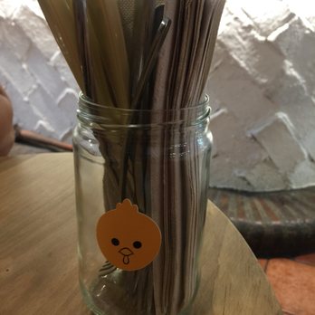 Billy Brunch - Utensils & napkins in a mason jar with their cute chick sticker - Breakfast & Brunch Near Me - Barcelona, B Billy Brunch - Utensils & napkins in a mason jar with their cute chick sticker - Breakfast & Brunch Near Me - Barcelona, B