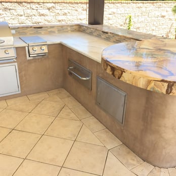 Blaze Tile and Stone - an outdoor kitchen - Flooring Near Me - Escondido, California