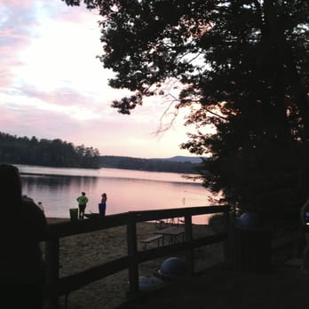 Clearwater Campground - Mountain views and the sun sets over the beach.  Awesome sight! - Campgrounds Near Me - Meredith, New Hampshire