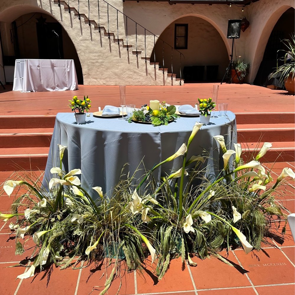 Tables, chairs, linens, napkins provided by PUAC Tables, chairs, linens, napkins provided by PUAC