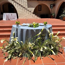 Tables, chairs, linens, napkins provided by PUAC