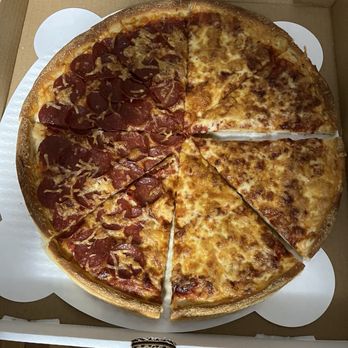 Village Grill & Pizzeria - Half cheese half pepperoni - Pizza Near Me - Athol, Massachusetts Village Grill & Pizzeria - Half cheese half pepperoni - Pizza Near Me - Athol, Massachusetts