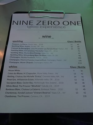 Menu photo 8 Nine Zero One Igloo Bar Kansas City, MO