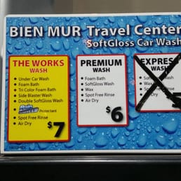 a sign for a car wash