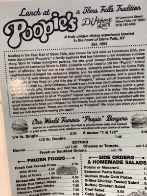 Menu photo 6 Poopie Di Manno's Lunch Glens Falls, NY Menu photo 6 Poopie Di Manno's Lunch Glens Falls, NY