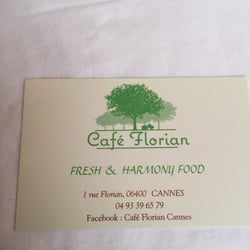 Café Florian - Their business card