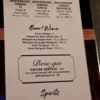 Sushi by Bou - Albany NY @ City Beer Hall - Wine list has a limited spectrum of sake and Japanese whiskeys. "Bou-gie?" Sorry, not a joke. 2024 01 31. - Sushi Bars Near Me - Albany, New York Sushi by Bou - Albany NY @ City Beer Hall - Wine list has a limited spectrum of sake and Japanese whiskeys. "Bou-gie?" Sorry, not a joke. 2024 01 31. - Sushi Bars Near Me - Albany, New York