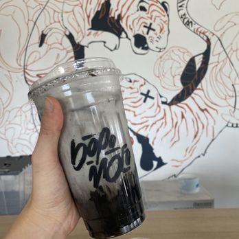 Bopomofo Cafe - Hey Sesame Boba with oat milk! - Bubble Tea Near Me - San Gabriel, California