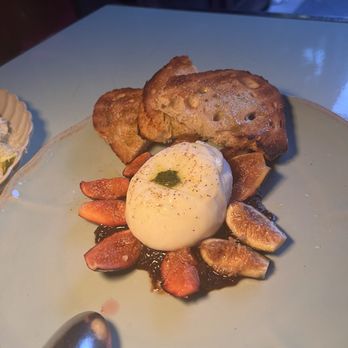 Swan - BURRATA with fig reduction - Modern European Near Me - Miami, Florida