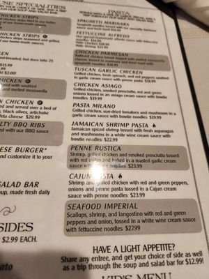 Menu photo 3 Galena Steak House Dixon, IL