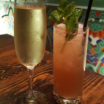 FINKA Table & Tap - Sparkling wine and watermelon mojito - Asian Fusion Near Me - Miami, Florida FINKA Table & Tap - Sparkling wine and watermelon mojito - Asian Fusion Near Me - Miami, Florida