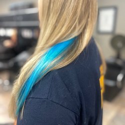Sebastian's Hair-em - A pop of color for a little pop!