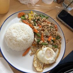 Asian Bistro & Bubble Tea - Pad Ka Pao Spicy basil chicken