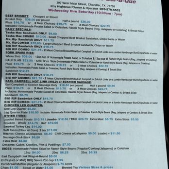 Big Rip's Delicious BBQ - Menu - Barbeque Near Me - Chandler, Texas Big Rip's Delicious BBQ - Menu - Barbeque Near Me - Chandler, Texas