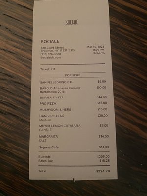 Menu photo 3 Sociale New York, NY Menu photo 3 Sociale New York, NY