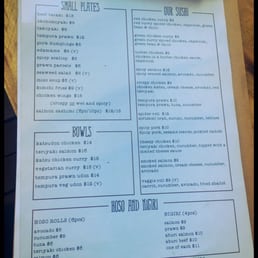 Zero Fox - Menu - food. - menu - Japanese Near Me - Newstead, QLD