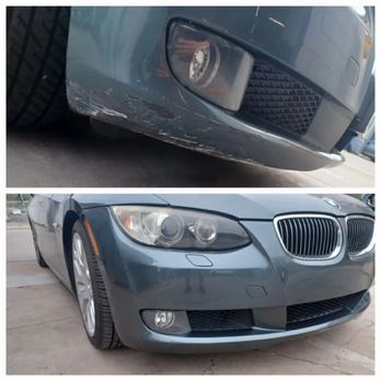 Speedy Bumper Repair - 2009 BMW 328i front bumper repair. The vehicle was scraped up pretty bad on the bottom of both sides. - Body Shops Near Me - Lemon Grove, California Speedy Bumper Repair - 2009 BMW 328i front bumper repair. The vehicle was scraped up pretty bad on the bottom of both sides. - Body Shops Near Me - Lemon Grove, California