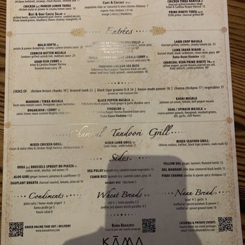 Kama - Dinner menu - Indian Near Me - La Grange, Illinois Kama - Dinner menu - Indian Near Me - La Grange, Illinois
