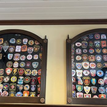 Engine Co. 71 - Firehouse Gifts - Badges on wall - Shopping Near Me - Orlando, Florida