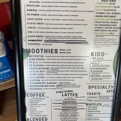 Vigor Ground Fitness and Performance - Menu