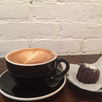 Frisson Espresso - Flat white with canele - Coffee & Tea Near Me - New York, New York