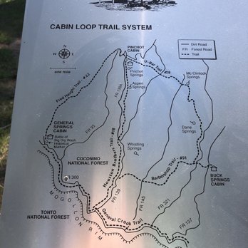 The Map Of Cabin Loop Trail Yelp
