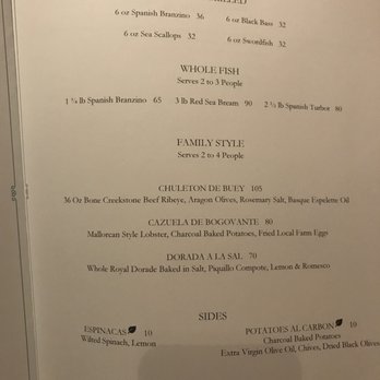 Del Mar - Menu as of 11-12-2017 - Spanish Near Me - Washington, DC, District of Columbia