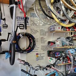 Lion's Bike Shop - There's a sign that literally says there's exchanges allowed with in 3 days. But we get attitude from the lady saying there's no refunds...